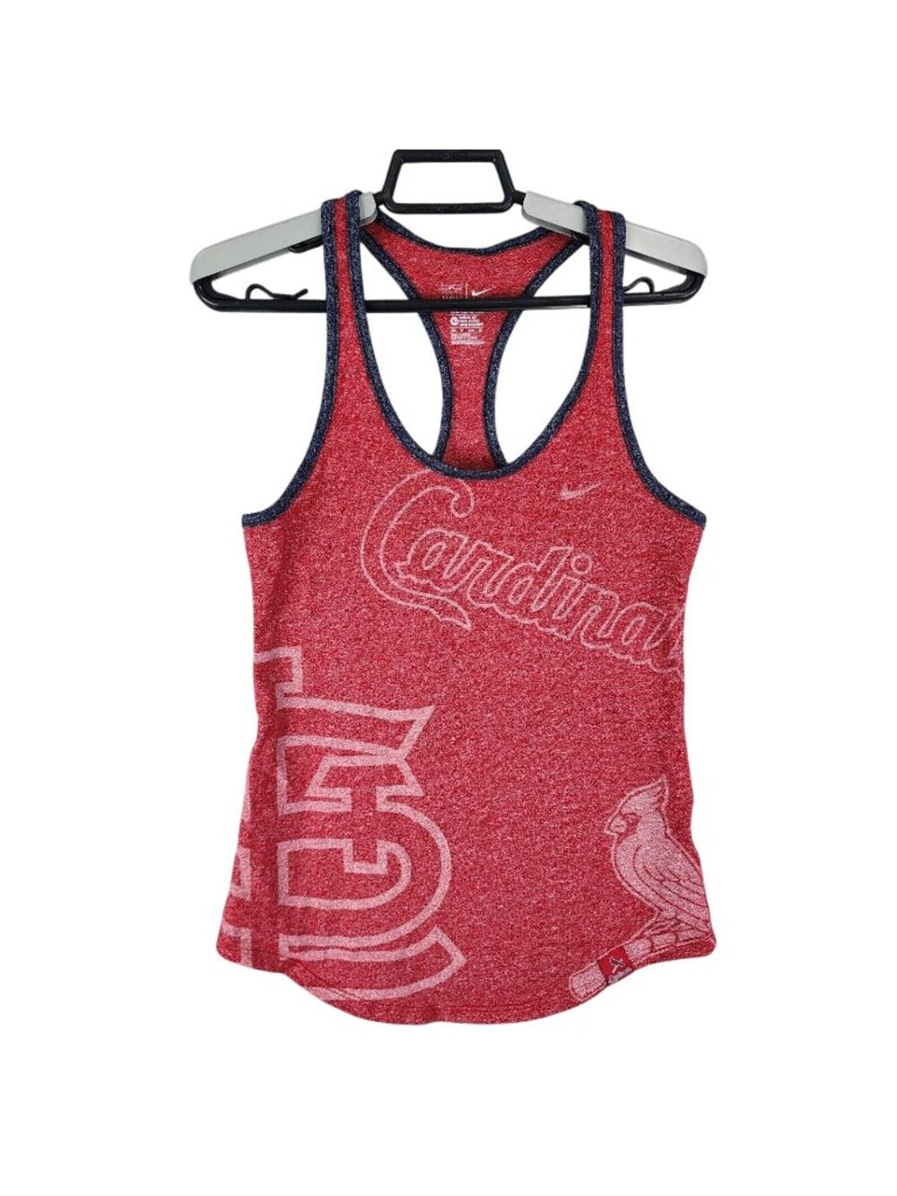Womens The Nike Tee Red Cardinals Tank Top Cotton Polyester Blend Size XS